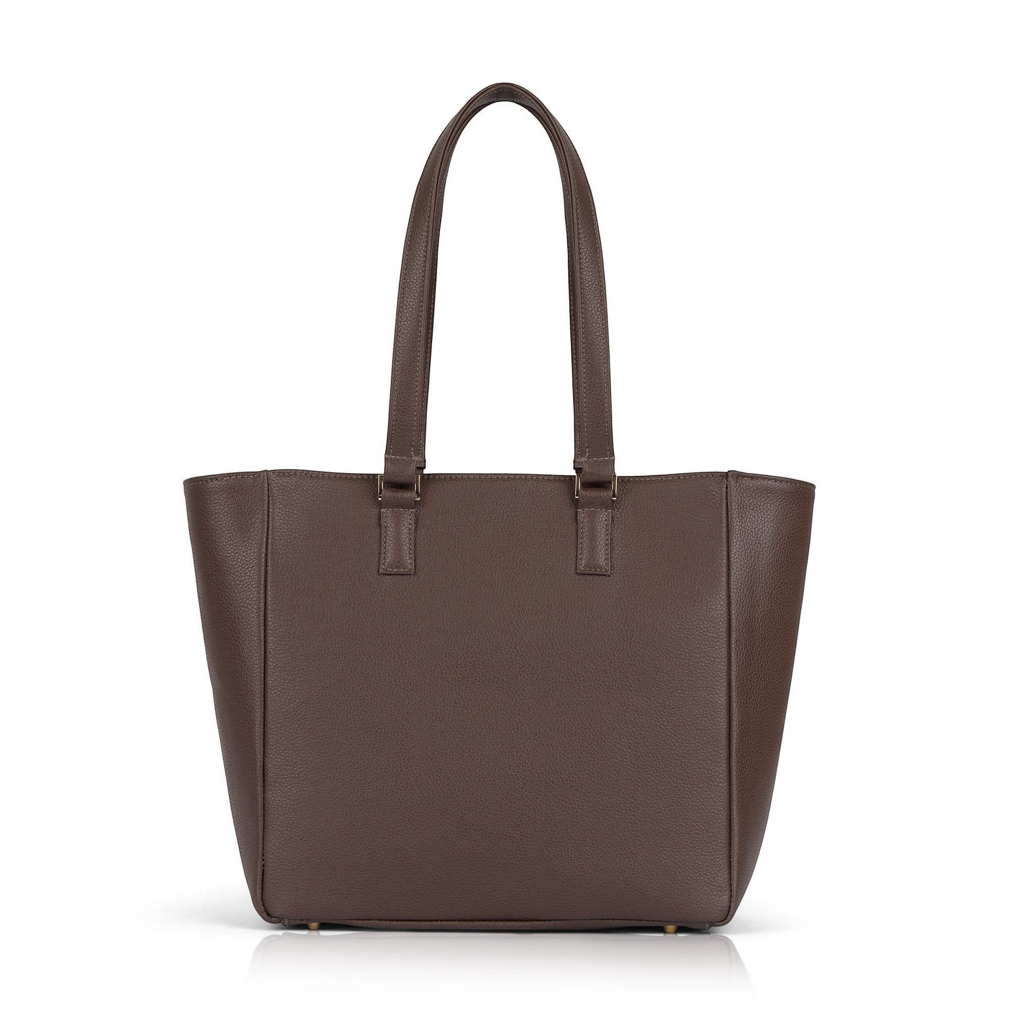 Classic Tote with Front Lock, Alternate, color, Brown