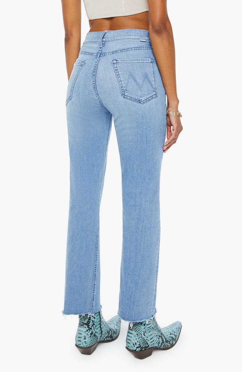 MOTHER The Tripper High Waist Fray Hem Ankle Jeans, Alternate, color,