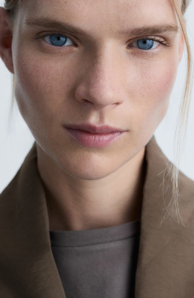 MANGO Short Satin Robe, Alternate, color, 