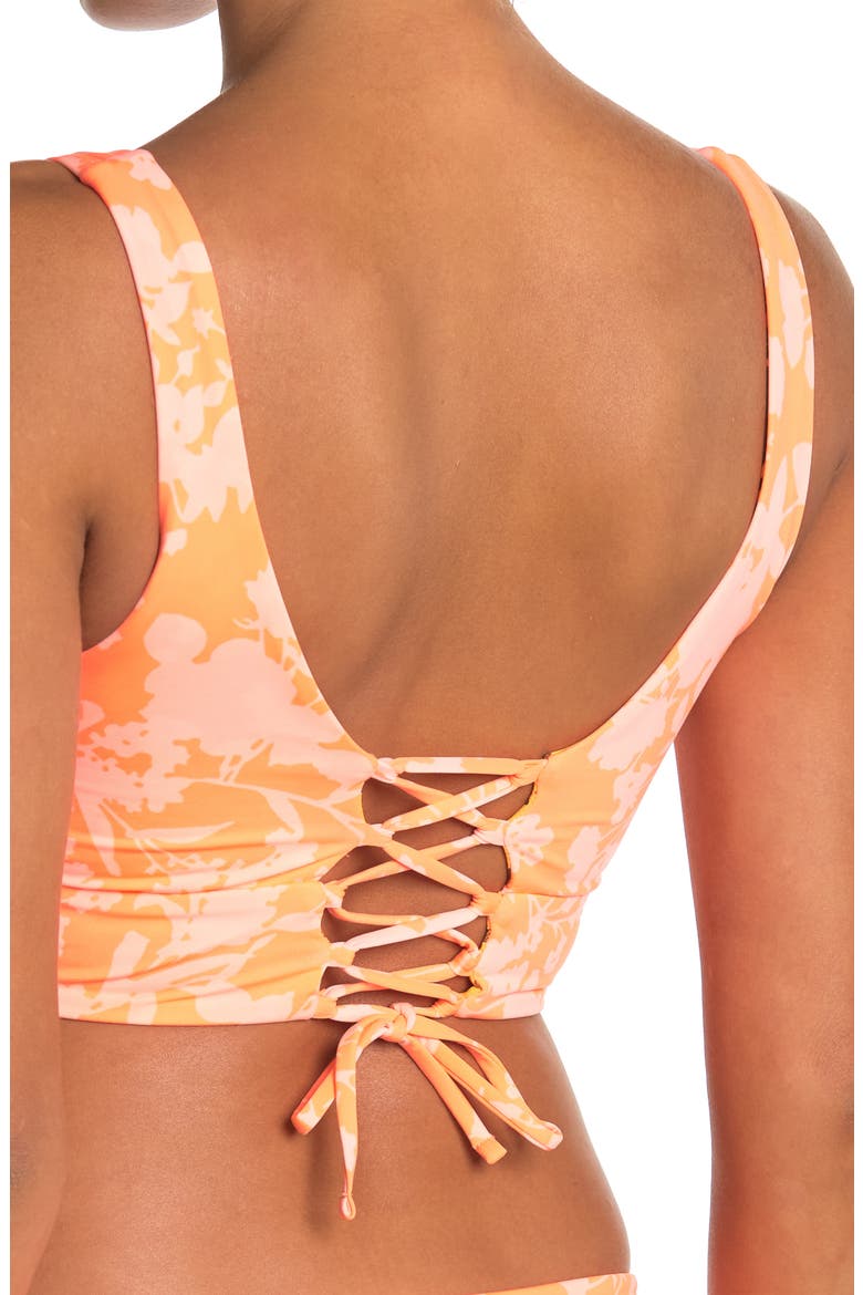 Marigold Republix Paradise Bikini Top, Alternate, color, ORANGE