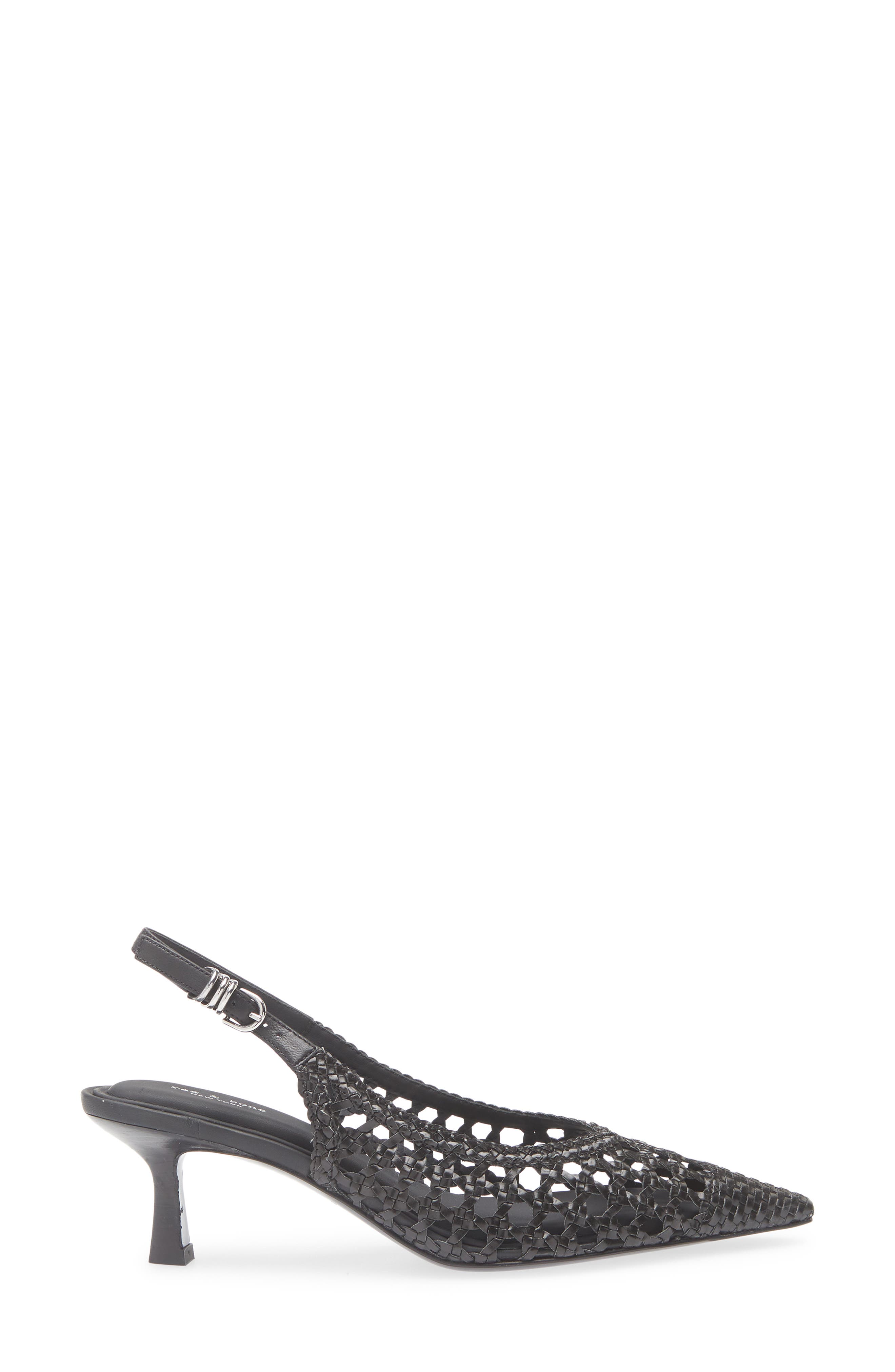 rag & bone Brynn Slingback Pump, Alternate, color, Black Woven
