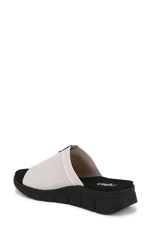 Ryka Rykä Epic Slide Sandal In White Alyssum