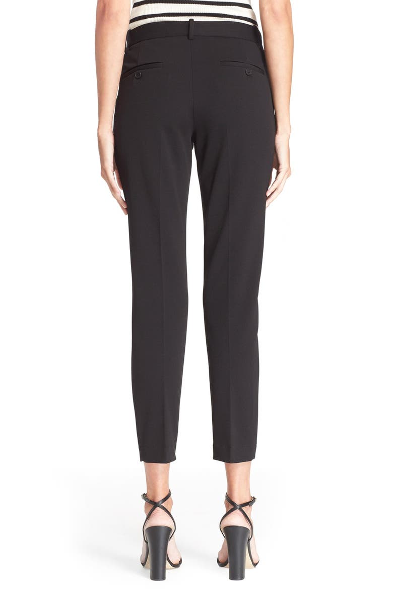 'Treeca' Cigarette Pants, Alternate, color, BLACK