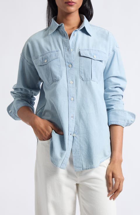 Durrell Cotton Button-Up Shirt