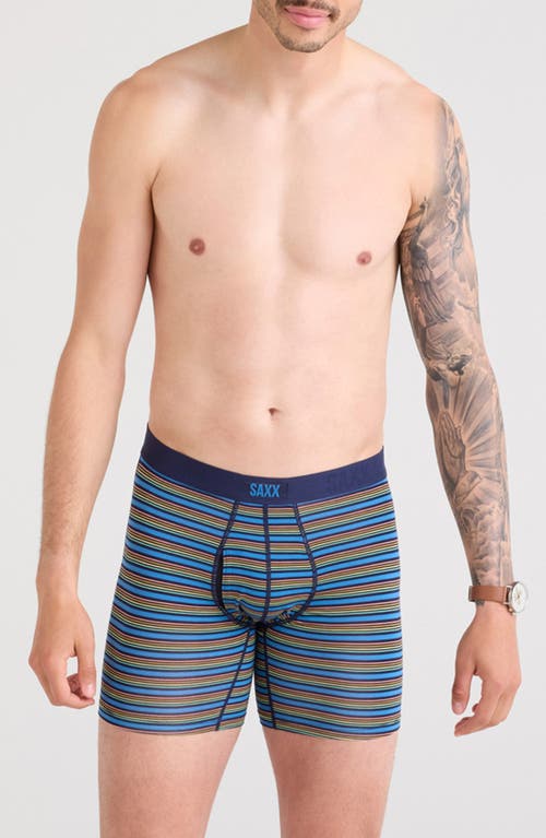 SAXX Vibe Xtra Boxer Briefs in Mini Rugby-Lake Blue at Nordstrom, Size X-Large