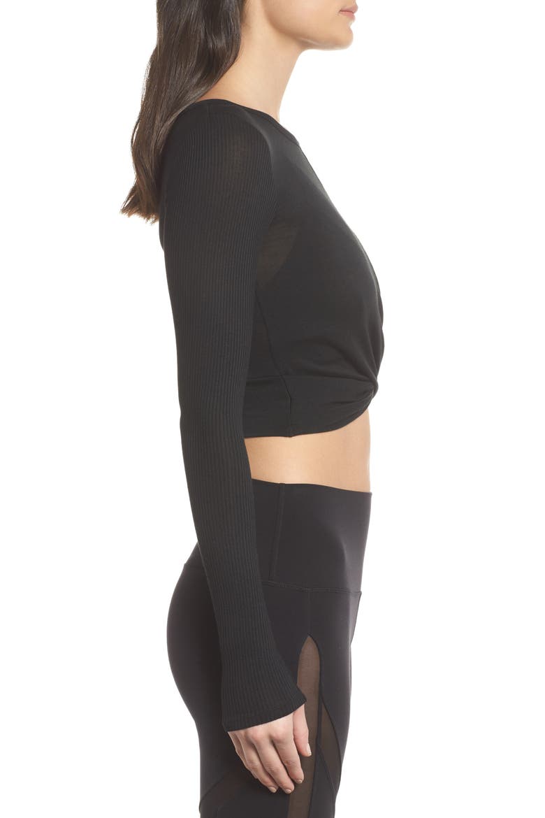 Cover Long Sleeve T-Shirt, Alternate, color, BLACK