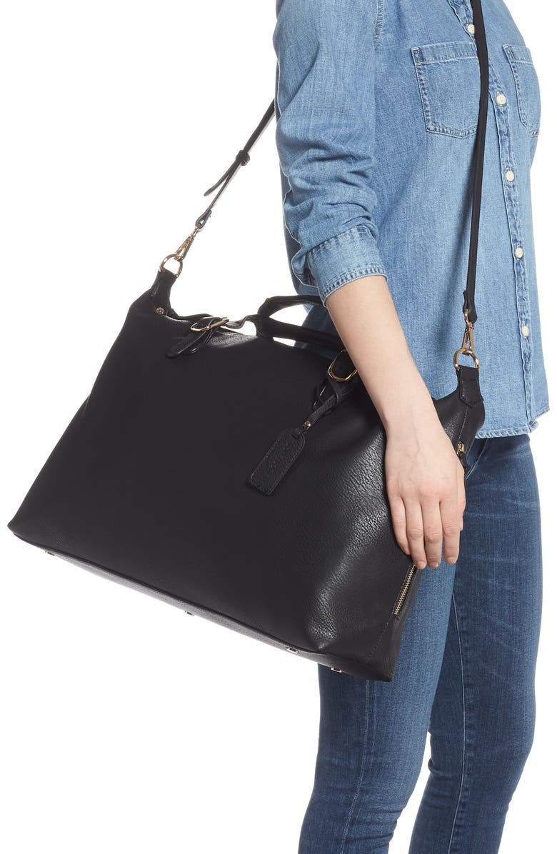 Sole Society Grant Faux Leather Weekend Bag, Alternate, color,