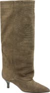 Kenneth Cole Brisbane Kitten Heel Pointed Toe Knee High Boot