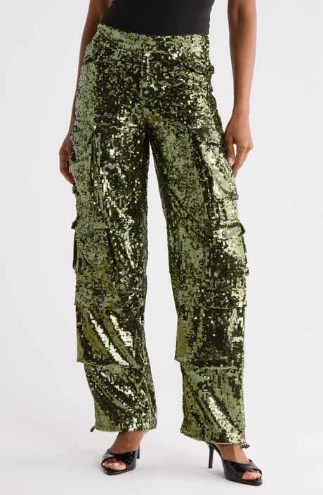 Olympia Sequined Cargo Pants