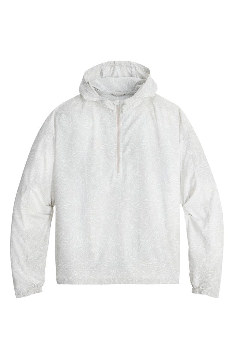 ROYAL ROBBINS Salathe Sun Print Recycled Polyester Hoodie, Main, color, Soapstone Solar