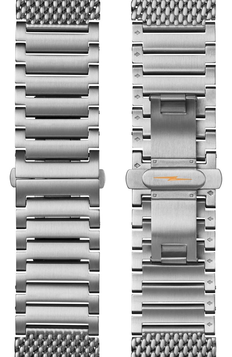 Shinola Canfield Model C56 Chronograph Mesh Strap Watch, 43mm, Alternate, color,