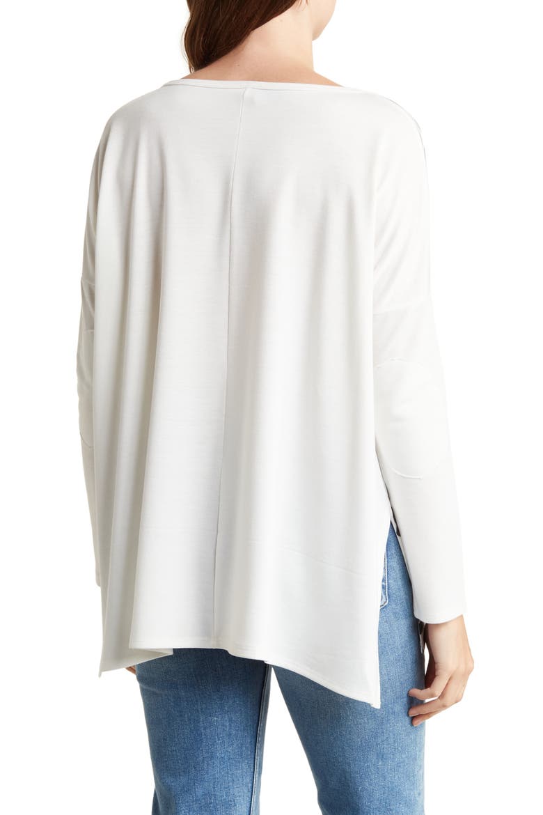 Drop Shoulder Knit Top, Alternate, color, BLACK