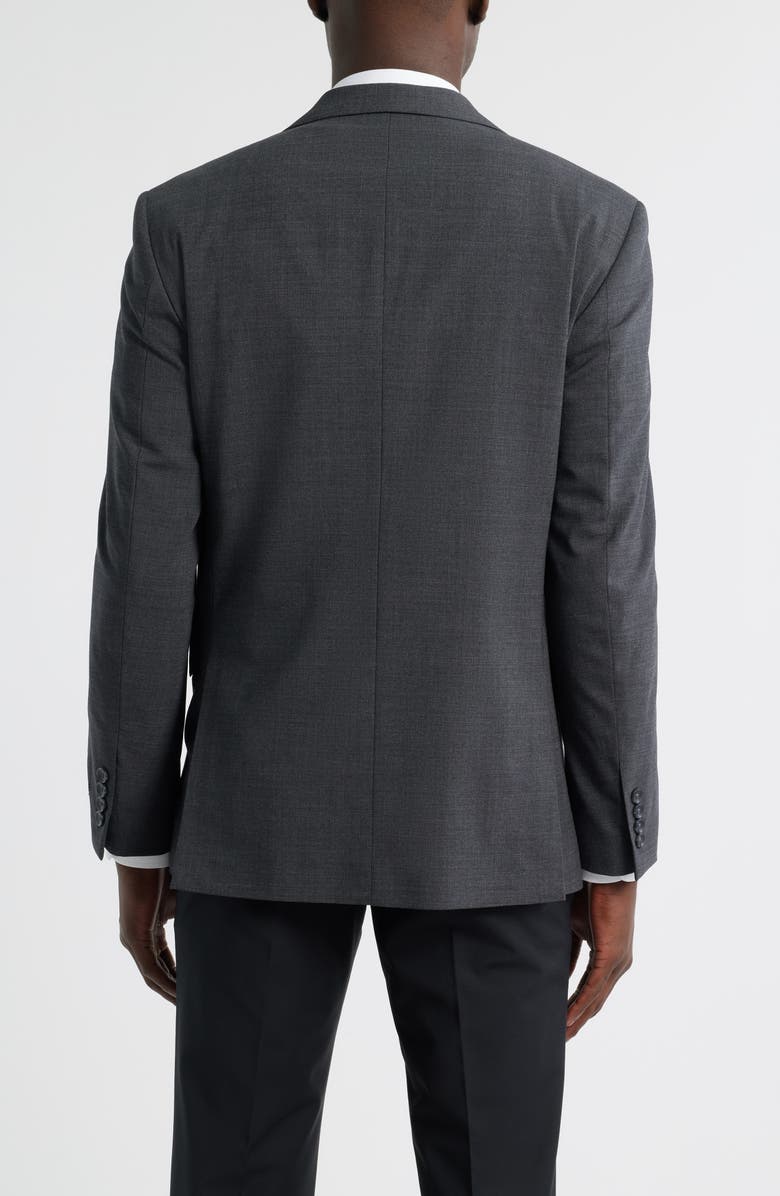 Nordstrom Henrik Trim Fit Solid Stretch Wool Suit Jacket, Alternate, color, Grey Charcoal