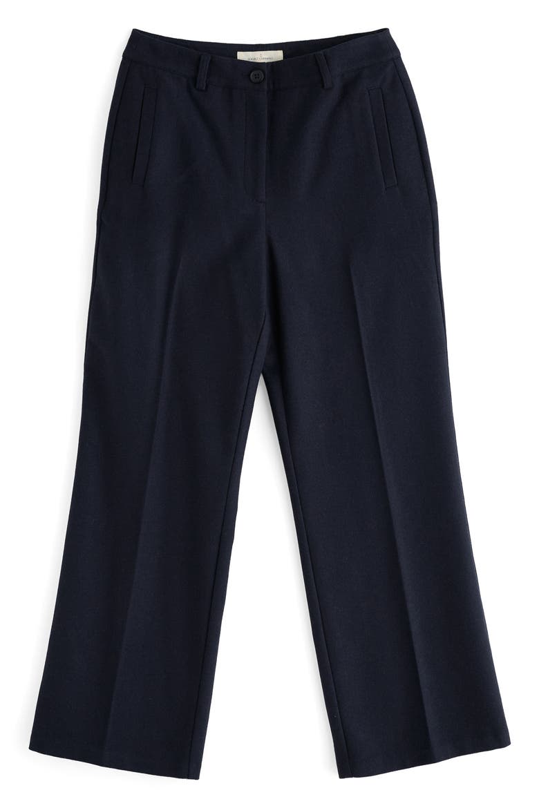Lowena Straight Leg Recycled Wool Blend Pants, Alternate, color, MARITIME