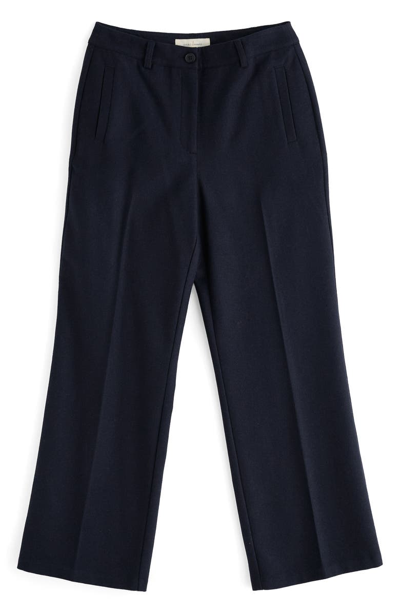 Seasalt Cornwall Lowena Straight Leg Recycled Wool Blend Pants, Alternate, color, Maritime