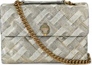 Kurt Geiger London Large Kensington Metallic Denim Shoulder Bag