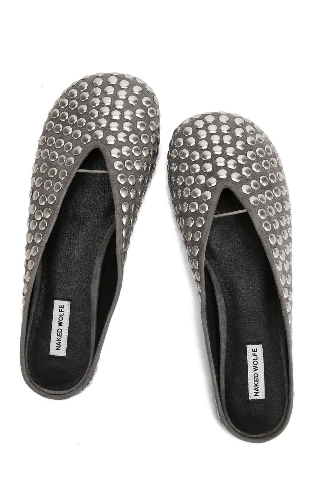 Pippa Grey Studded Suede, Alternate, color, Grey Studded Suede