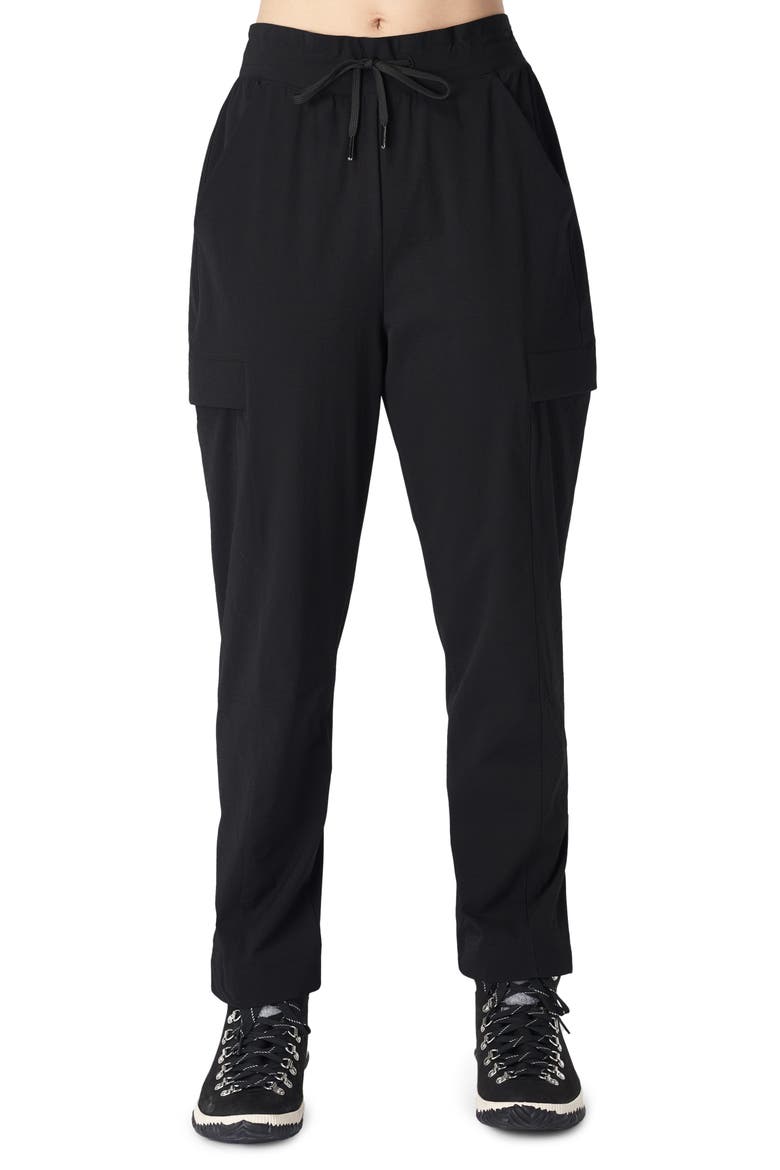 Trekker Water Resistant Hiking Pants, Main, color, BLACK