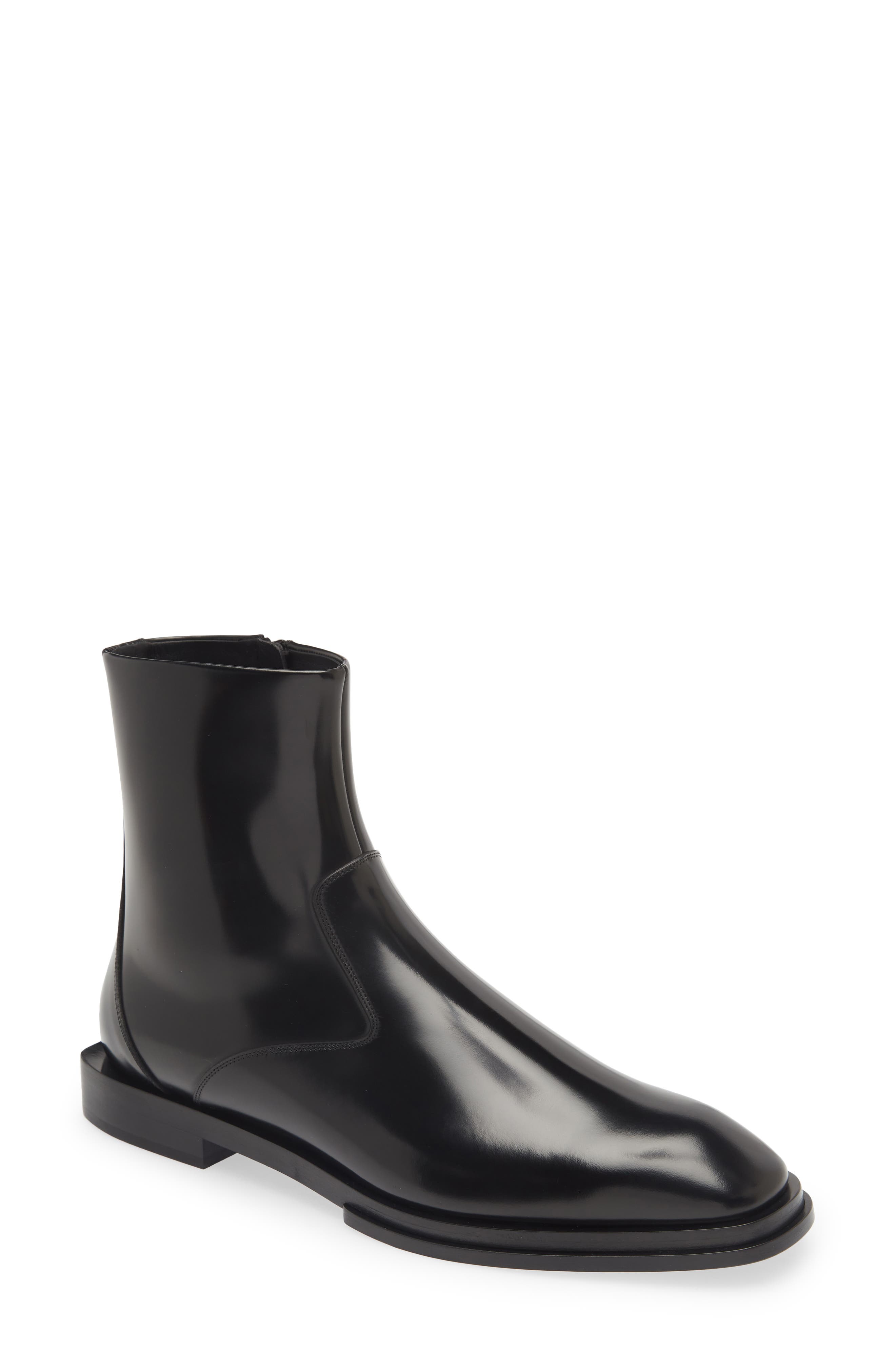 McQueen Slash Chelsea Boot, Main, color, 