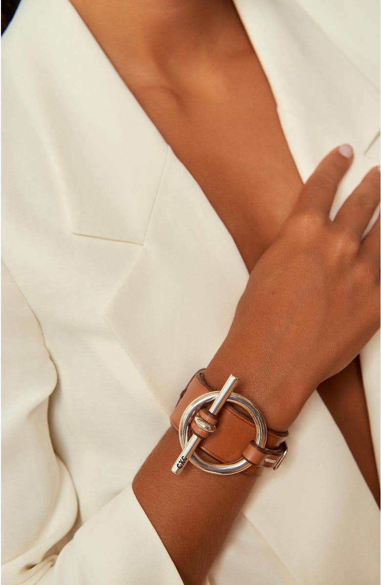 CXC Origins Leather Bracelet, Alternate, color, Silver