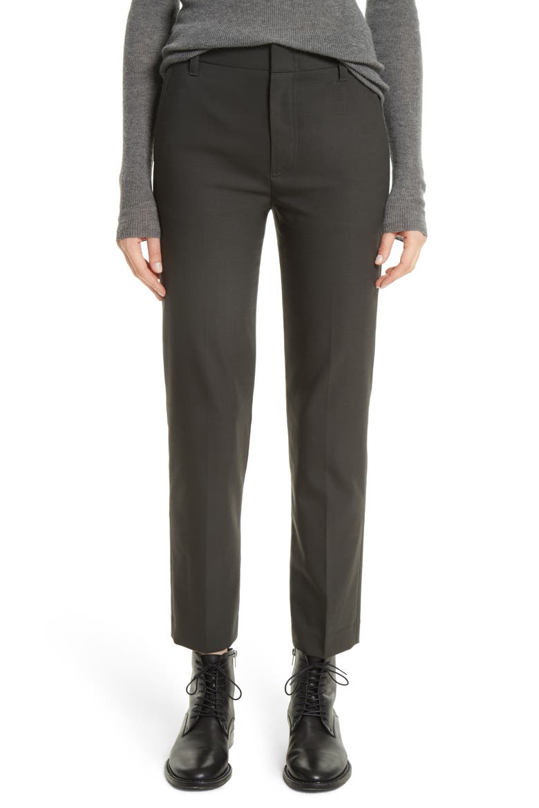 Tapered Ankle Trousers, Main, color, CHARCOAL