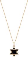 Karma and Luck Grounded in Hope - Black Onyx Star of David Necklace