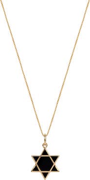 Karma and Luck Grounded in Hope - Black Onyx Star of David Necklace