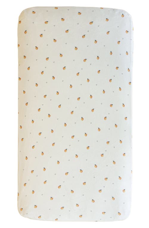 Saranoni Minky Fitted Crib Sheet In Red
