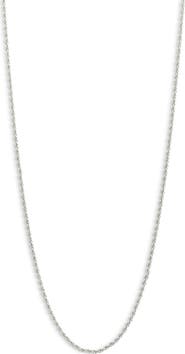 THE SIS KISS Skinny Rope Chain Necklace