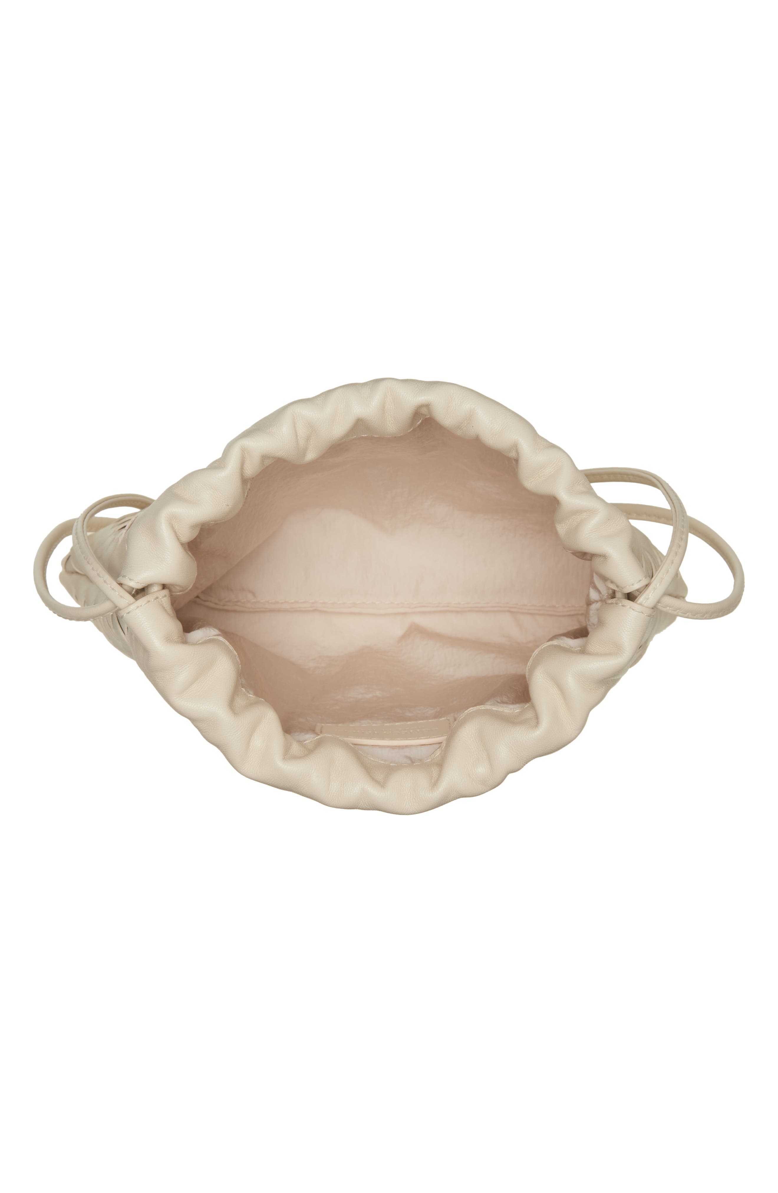 Bottega Veneta Small Dustbag Intrecciato Leather Shoulder Bag, Alternate, color, 9197 Sea Salt-Gold