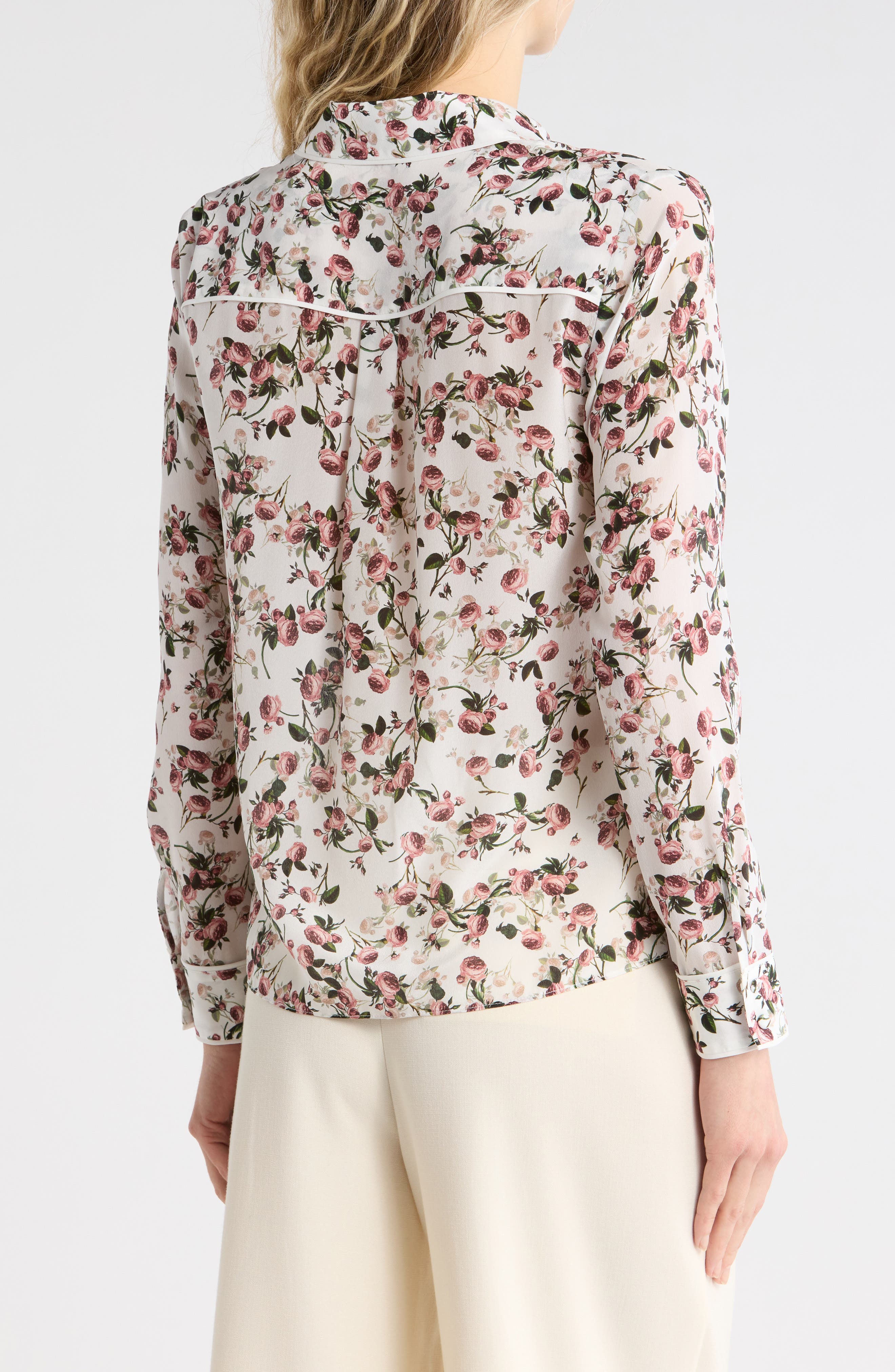 Willa Floral Placket Button-Up Shirt - image 2
