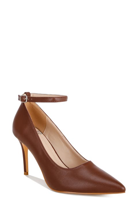 Dittany Pointed Toe Ankle Strap Pump