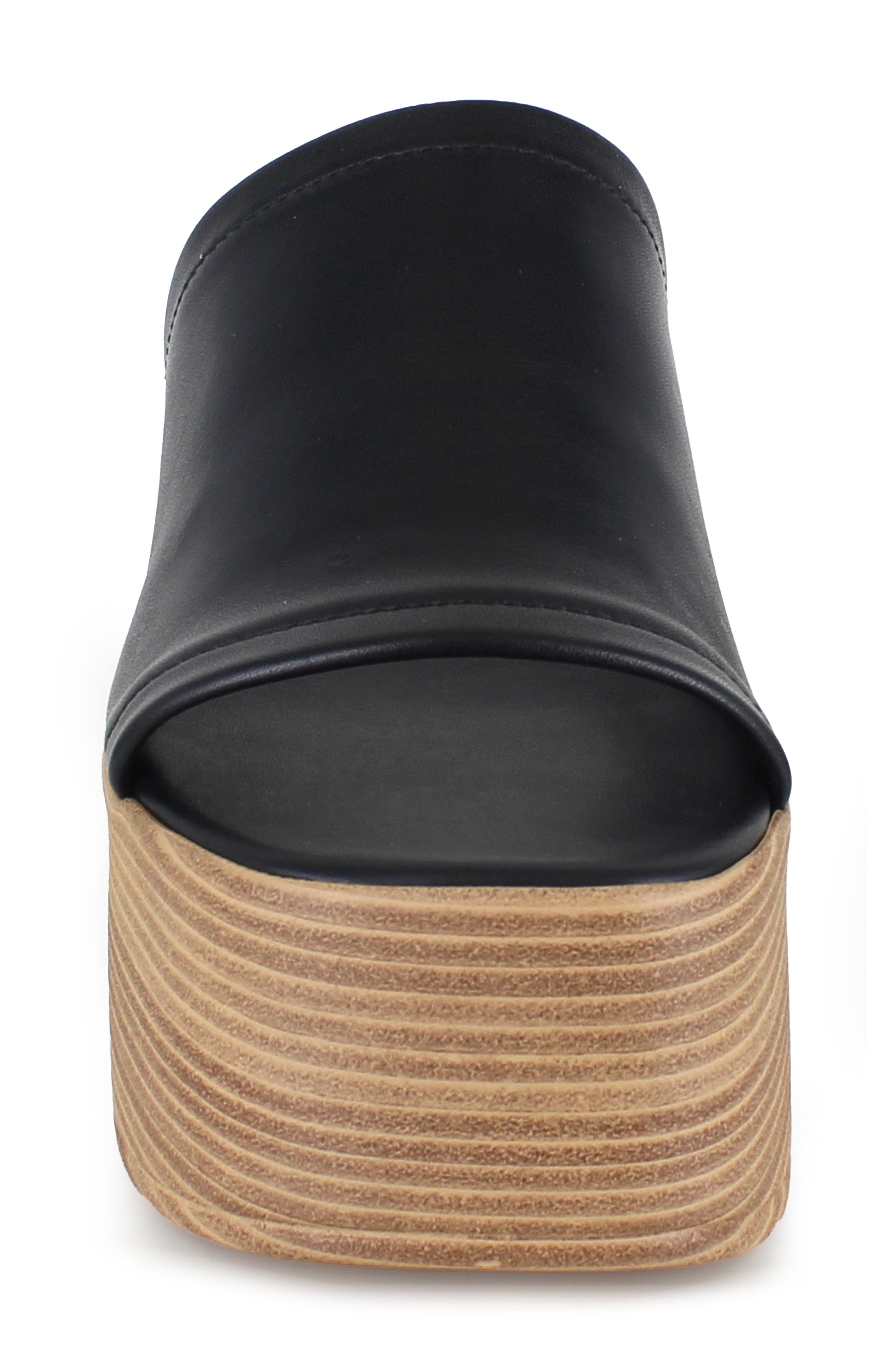 Candie's Ophelia Platform Slide Sandal, Alternate, color, Black