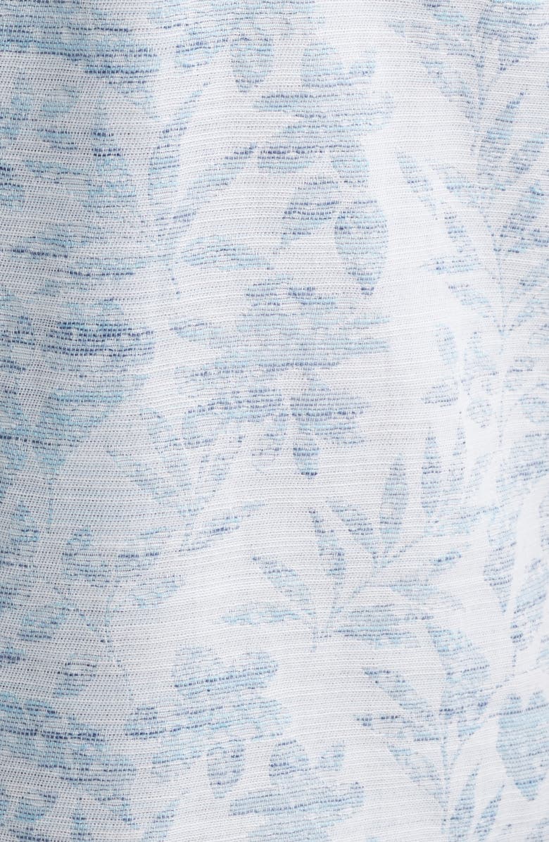 Tommy Bahama Torres Gardens Floral Jacquard Short Sleeve Button-Up Shirt, Alternate, color, Deep Space