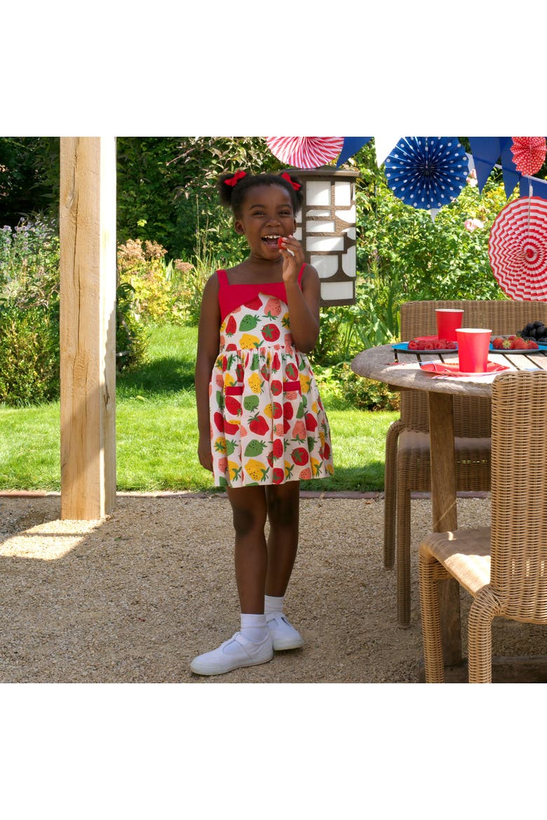 Strawberry Sundress, Alternate, color, Red