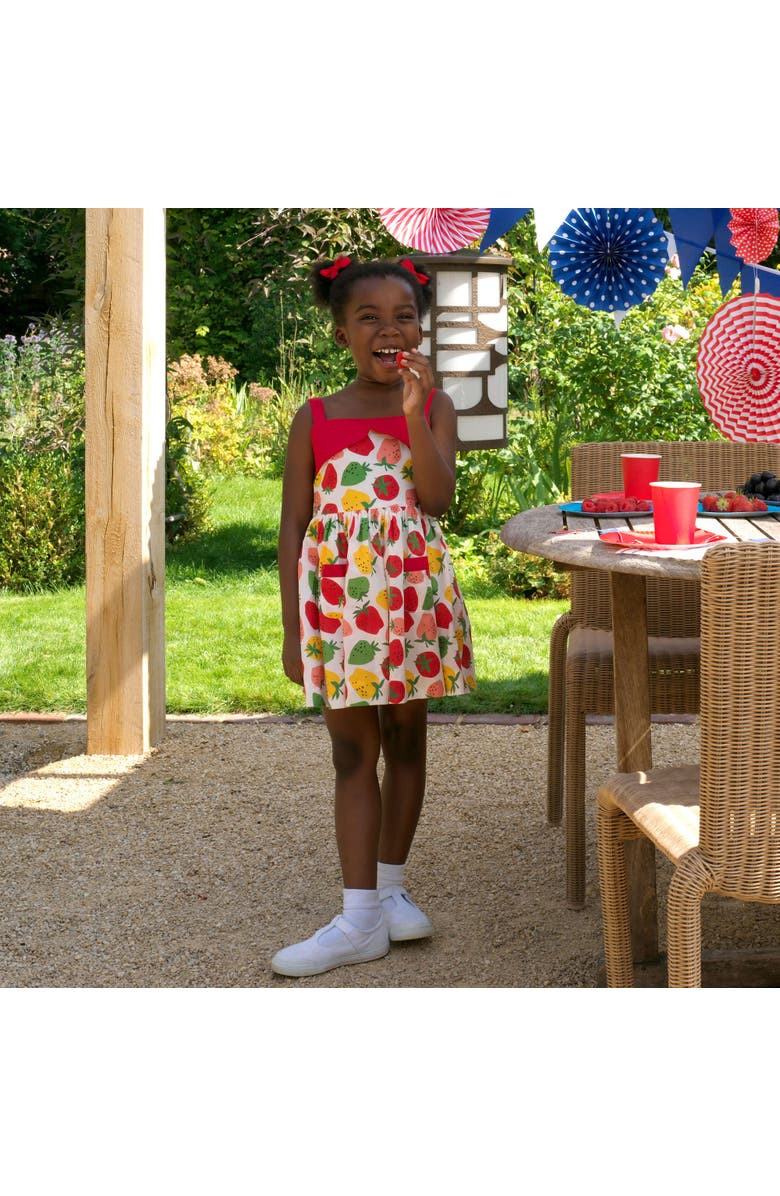 Rachel Riley Strawberry Sundress, Alternate, color, Red