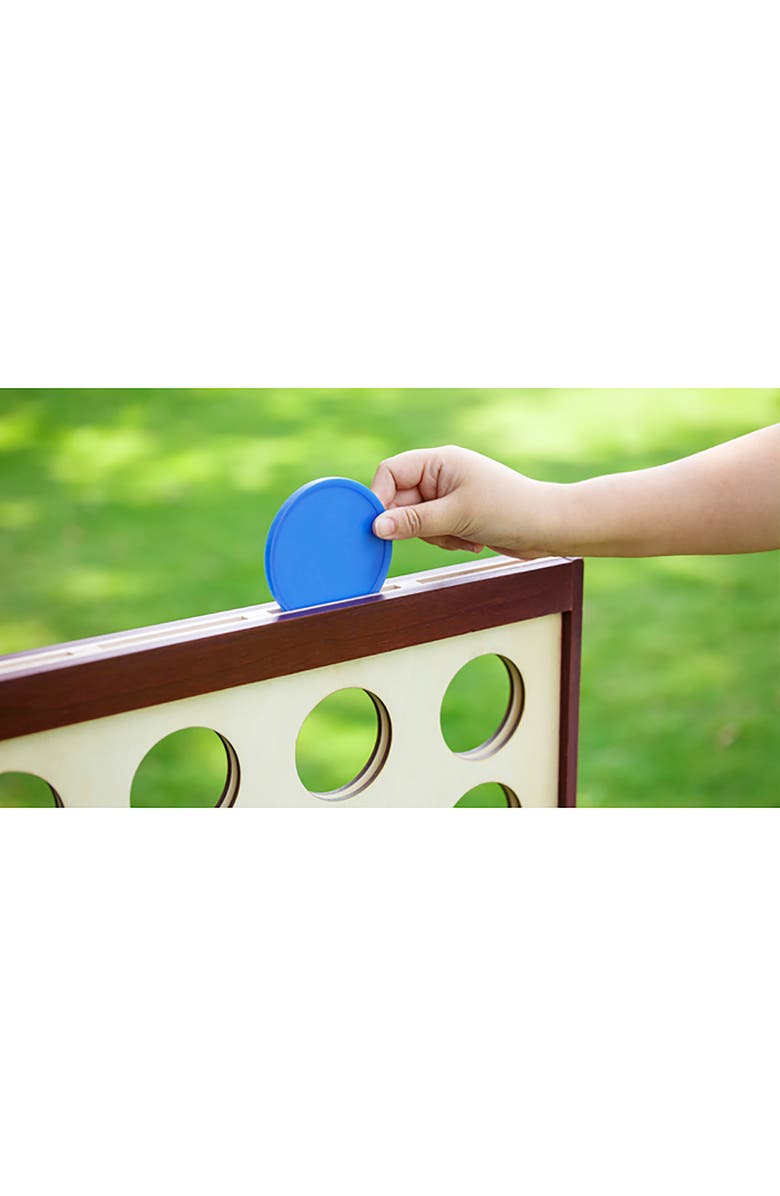 Trimate Wooden Giant Connect 4 Game, Alternate, color, Multicolored