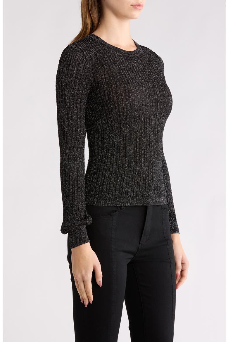 Adela Rib Sweater, Alternate, color, BLACK