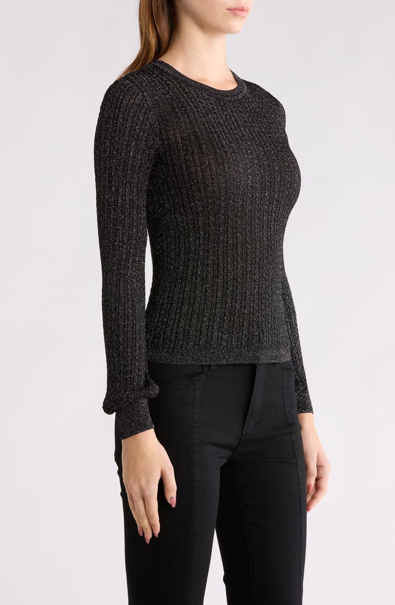 PAIGE Adela Rib Sweater, Alternate, color, Black