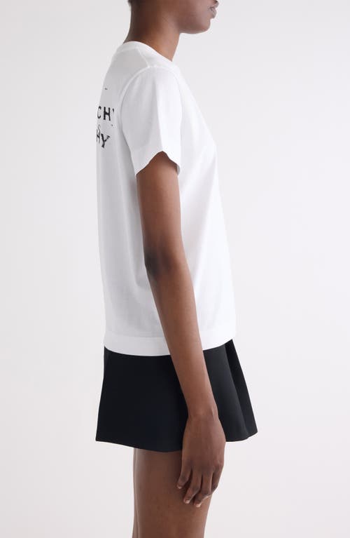 Givenchy Regular Fit Logo Graphic T-shirt In White