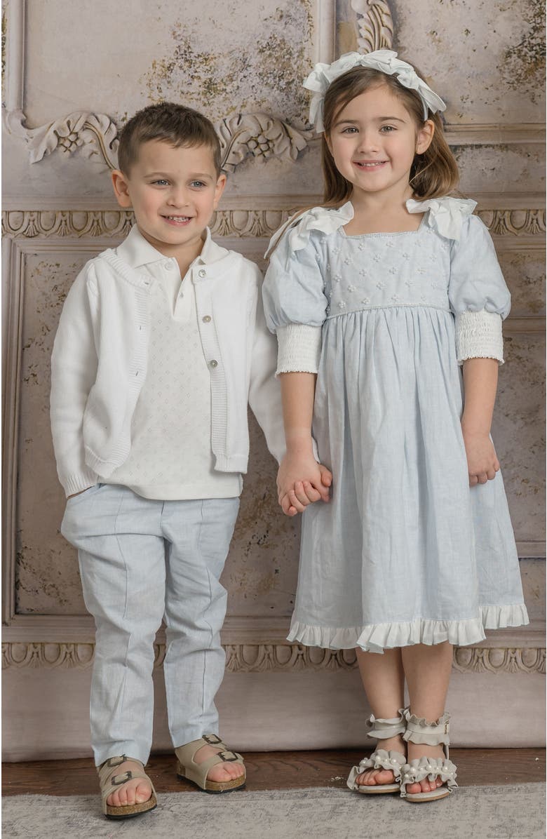 Petite Maison Kids Knit Cotton Cardigan, Alternate, color, White