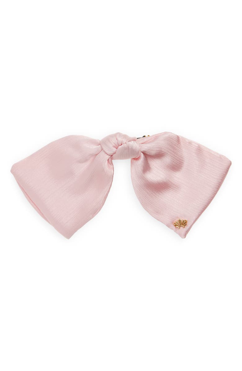 Lele Sadoughi Paloma Satin Bow Barrette, Main, color, 