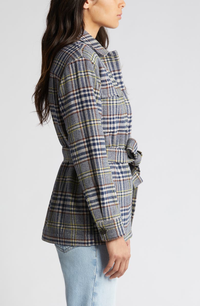 Pendleton West End Belted Virgin Wool Blend Shirt Jacket, Alternate, color,