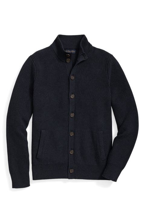 Button Front Cotton Cardigan