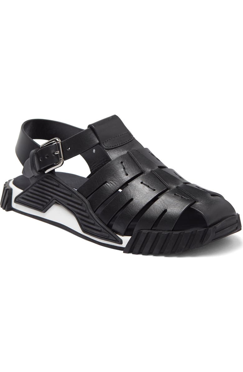 Dolce&Gabbana Leather Sandal, Main, color,