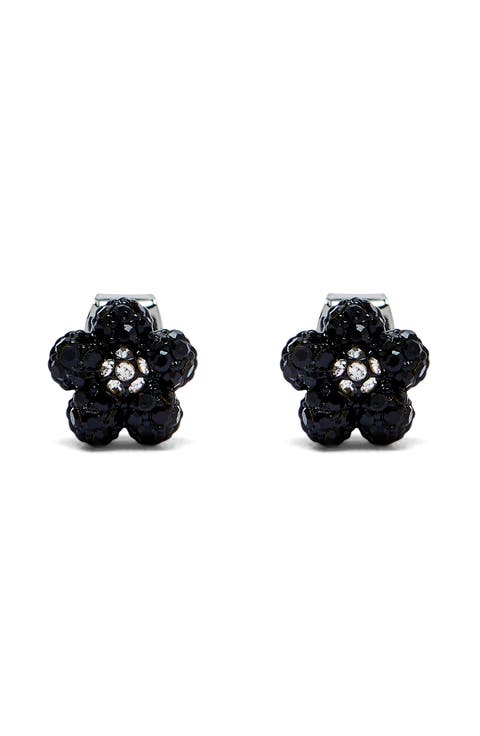 Daisy Pavé Micro Stud Earrings