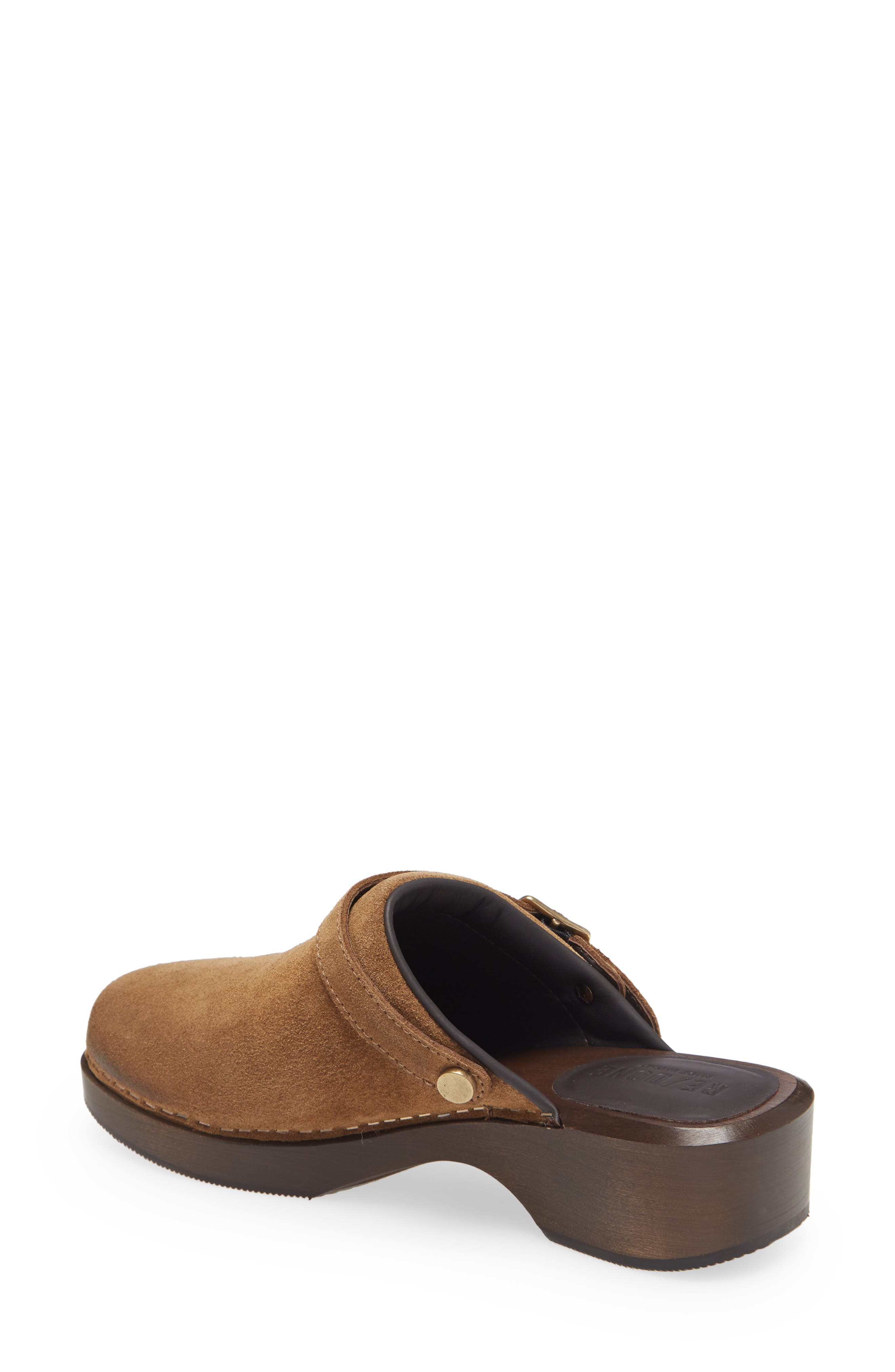 '70s Classic Clog, Alternate, color, TAN OLIVE SUEDE