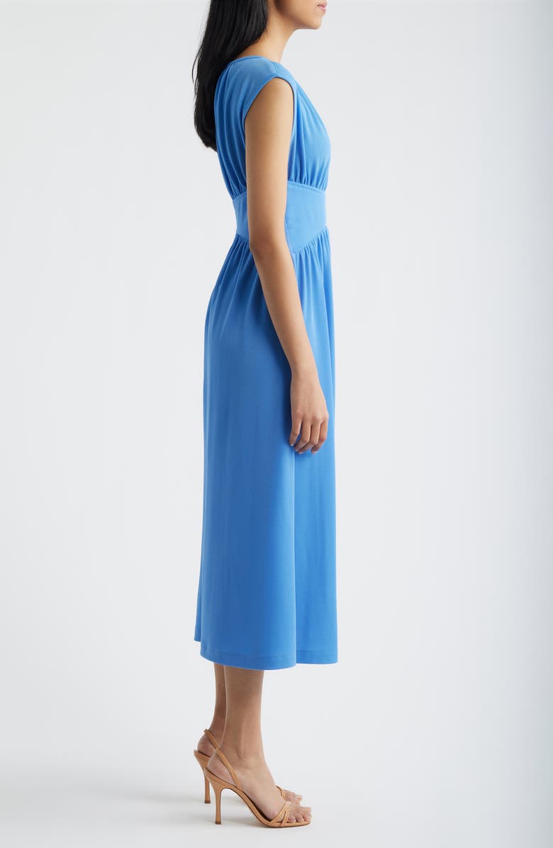 Anne Klein Pebble Shirred Midi Dress, Alternate, color, 