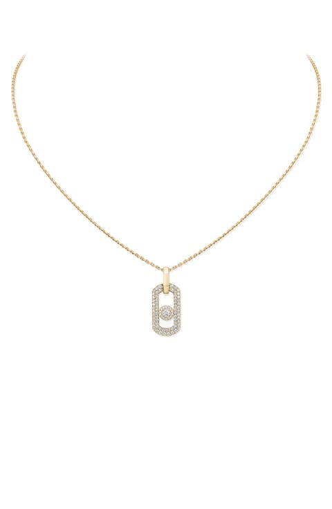So Move Diamond Pavé 18K Gold Necklace