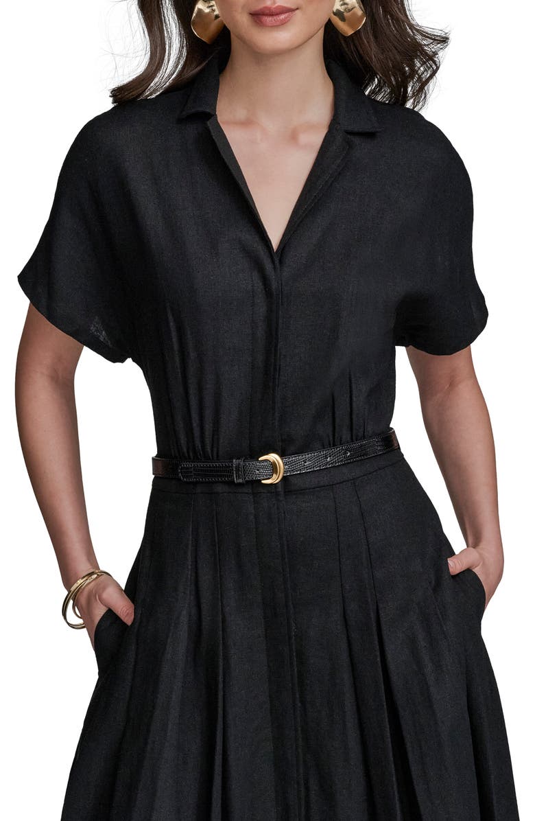 Donna Karan New York Belted Maxi Shirtdress, Alternate, color, 
